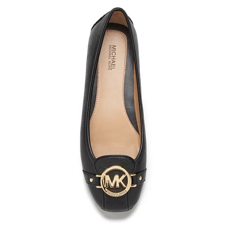 michael kors loafers black|Michael Kors black flats 8m.